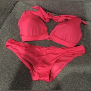 NWT Victorias Secret two piece swim suit never worn beautiful coral color